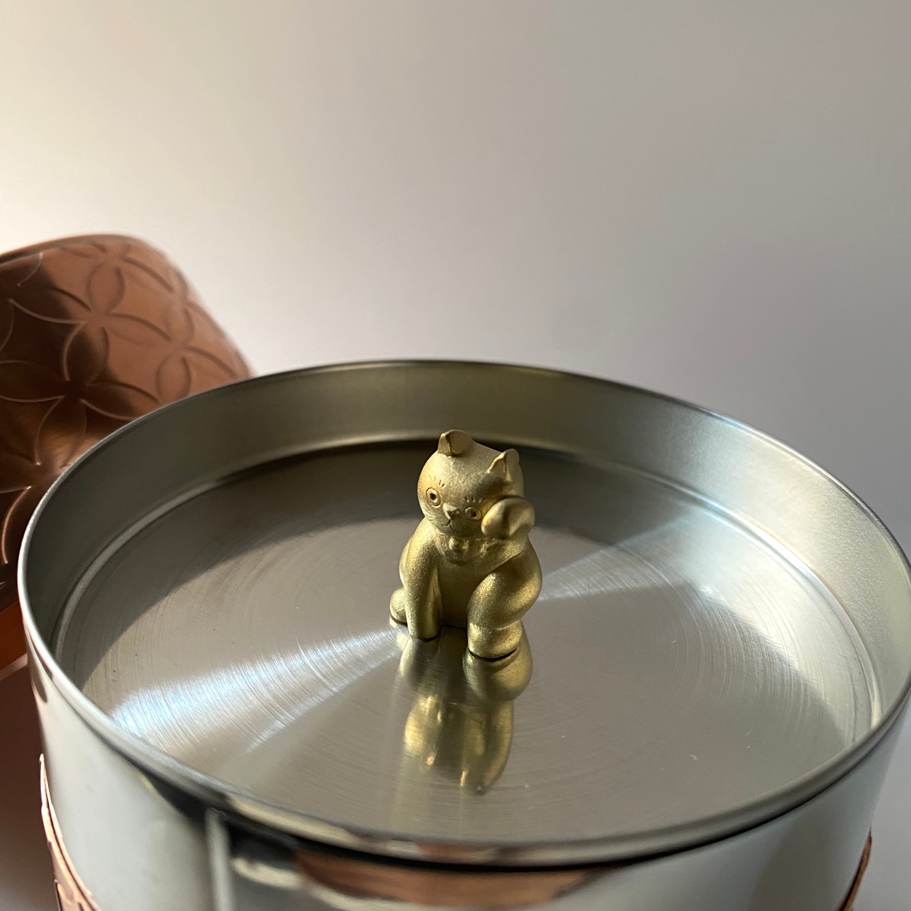 招き猫茶筒