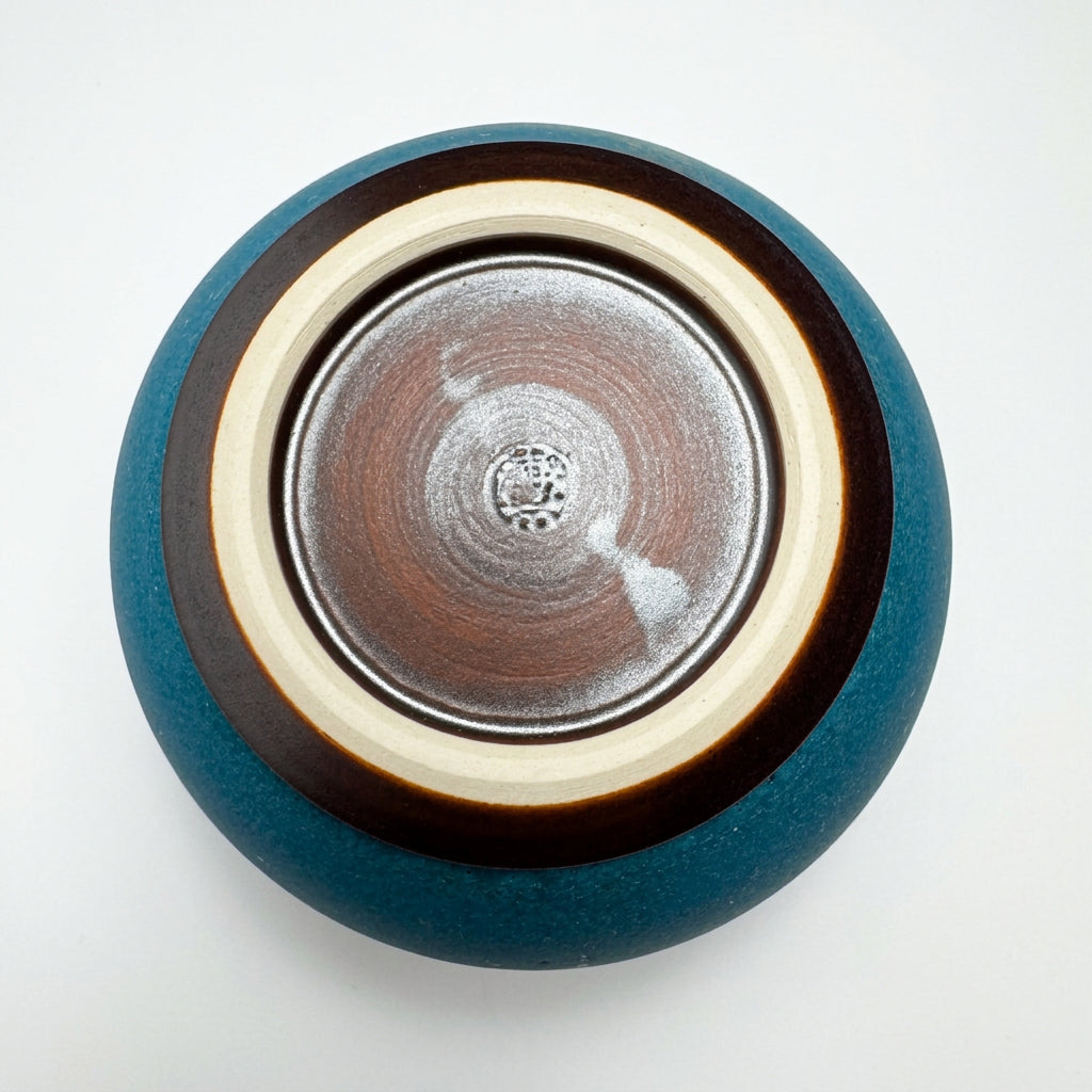 岩華窯 碧結晶釉 Tea bowl