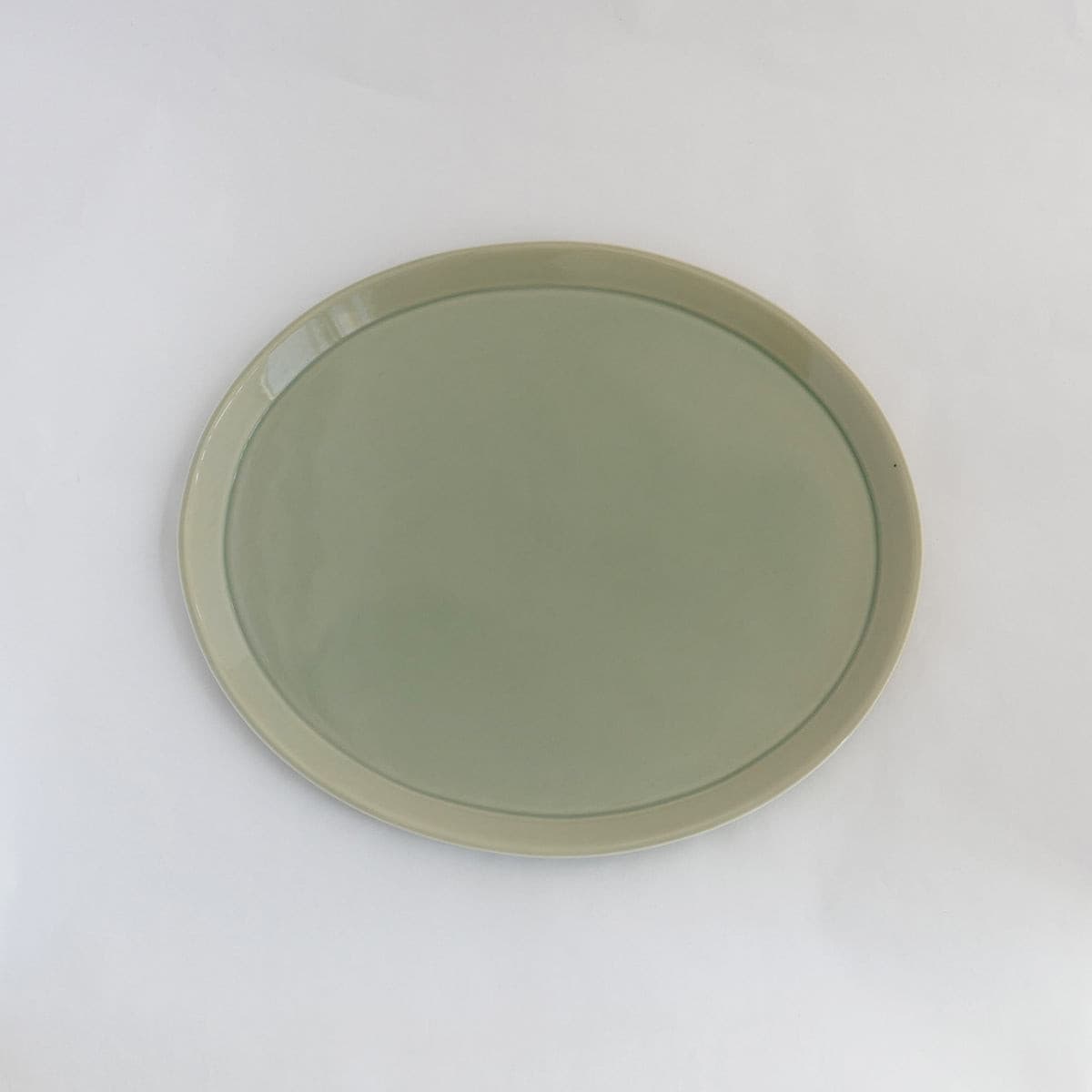 てとて オーバルプレート ヒスイ.