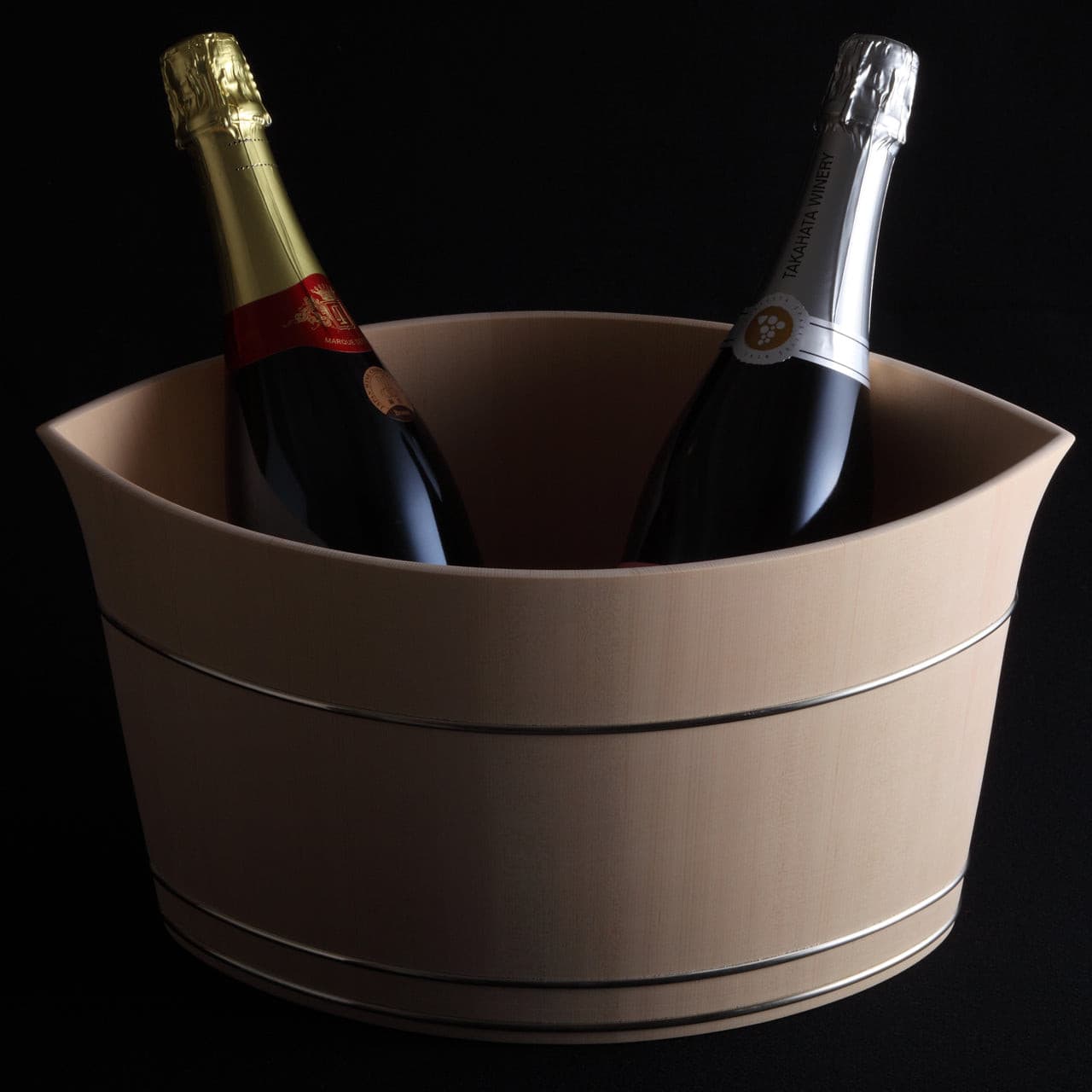 京指物シャンパンクーラー Konoha ヒノキ.