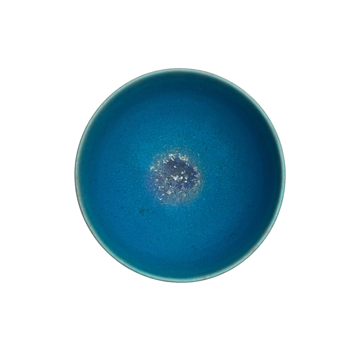 Blue crystal glaze tea bowl